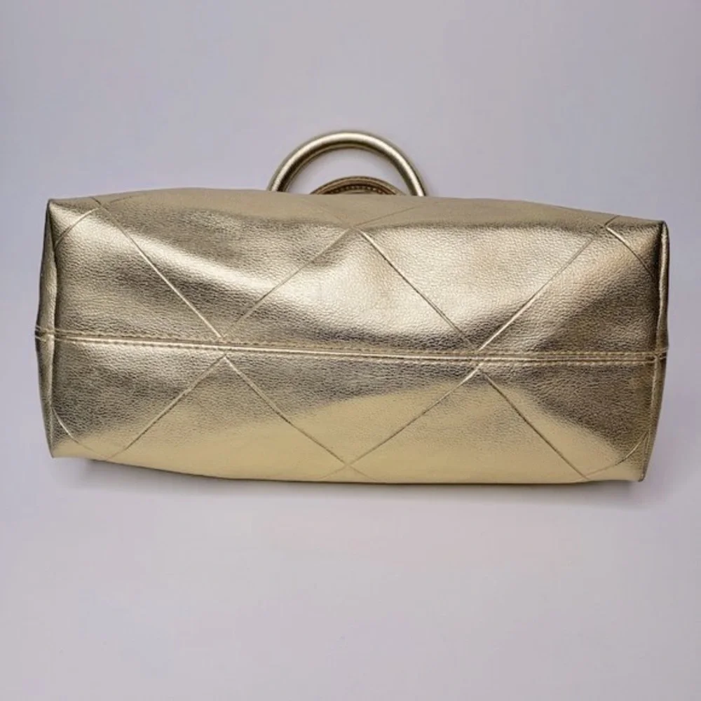 Victoria's Secret Metallic Gold Mini Satchel Bag